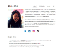 Tablet Screenshot of elainewah.com